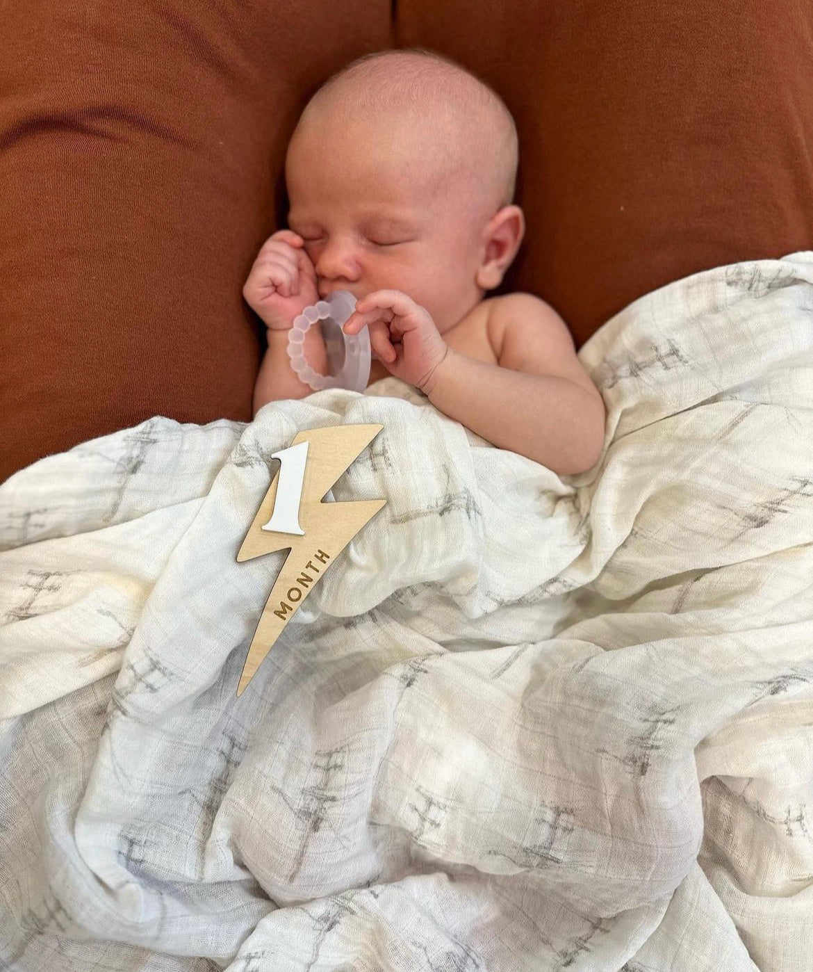 Powerline Muslin Blanket