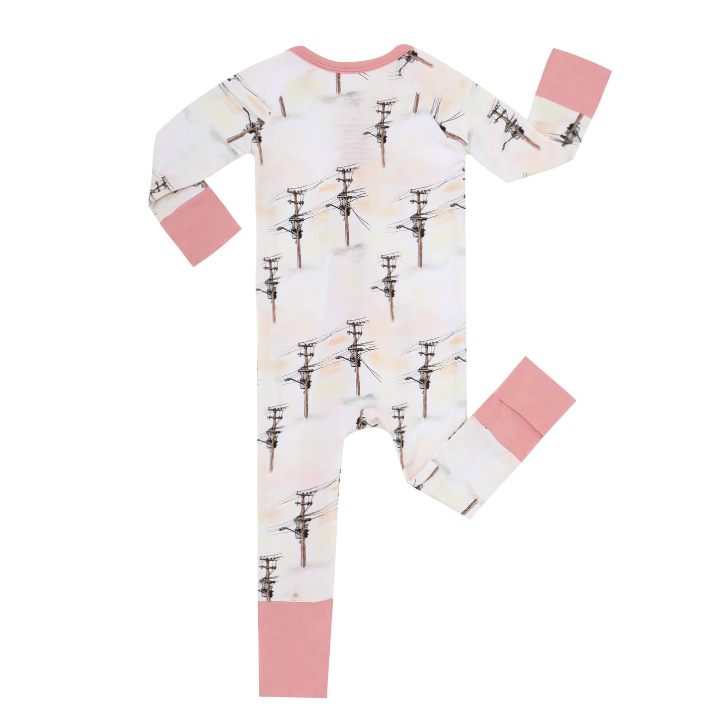 Pink Powerline Rompers
