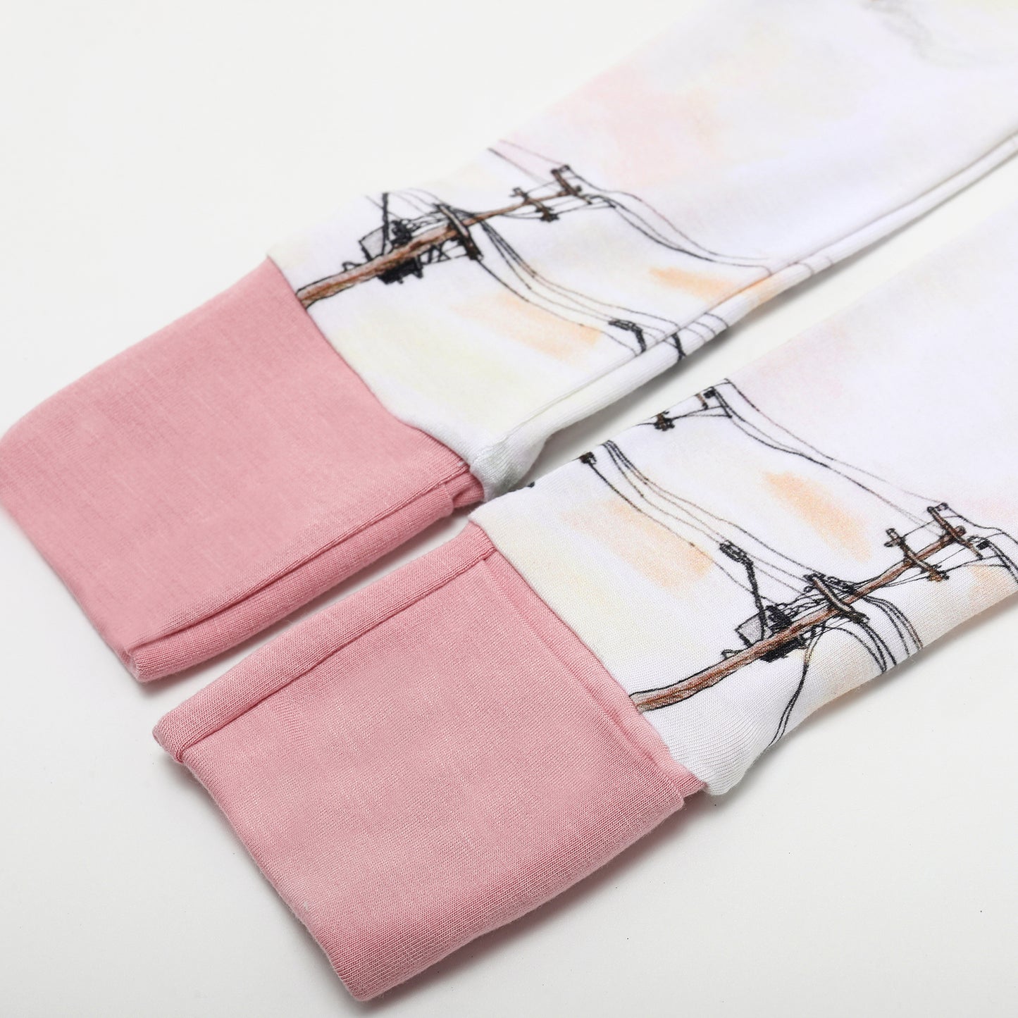 Pink Powerline Rompers