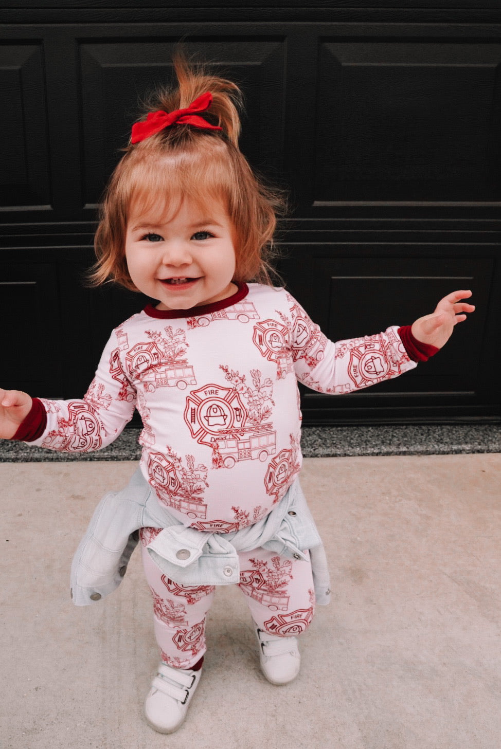 Hook-and-Flower Two-Piece Set