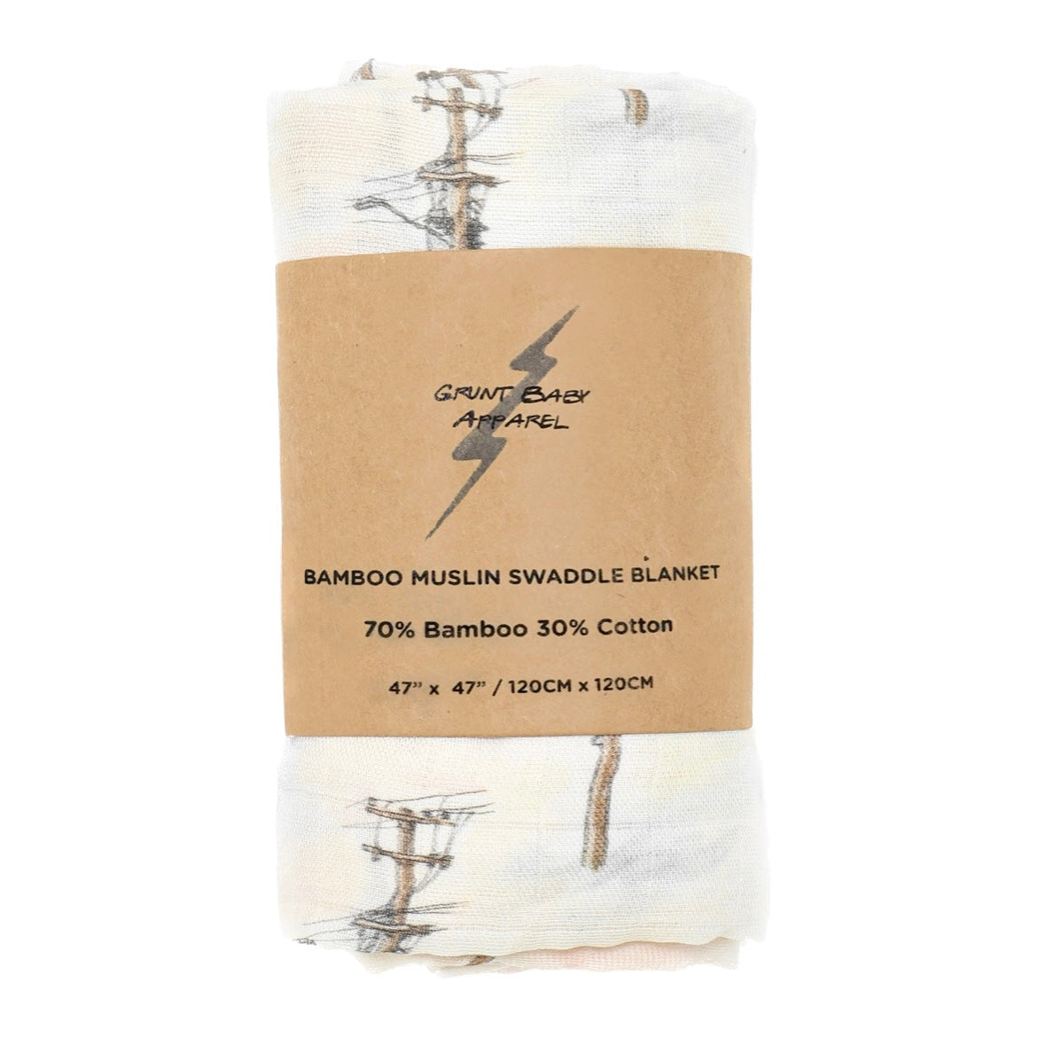 Powerline Muslin Blanket
