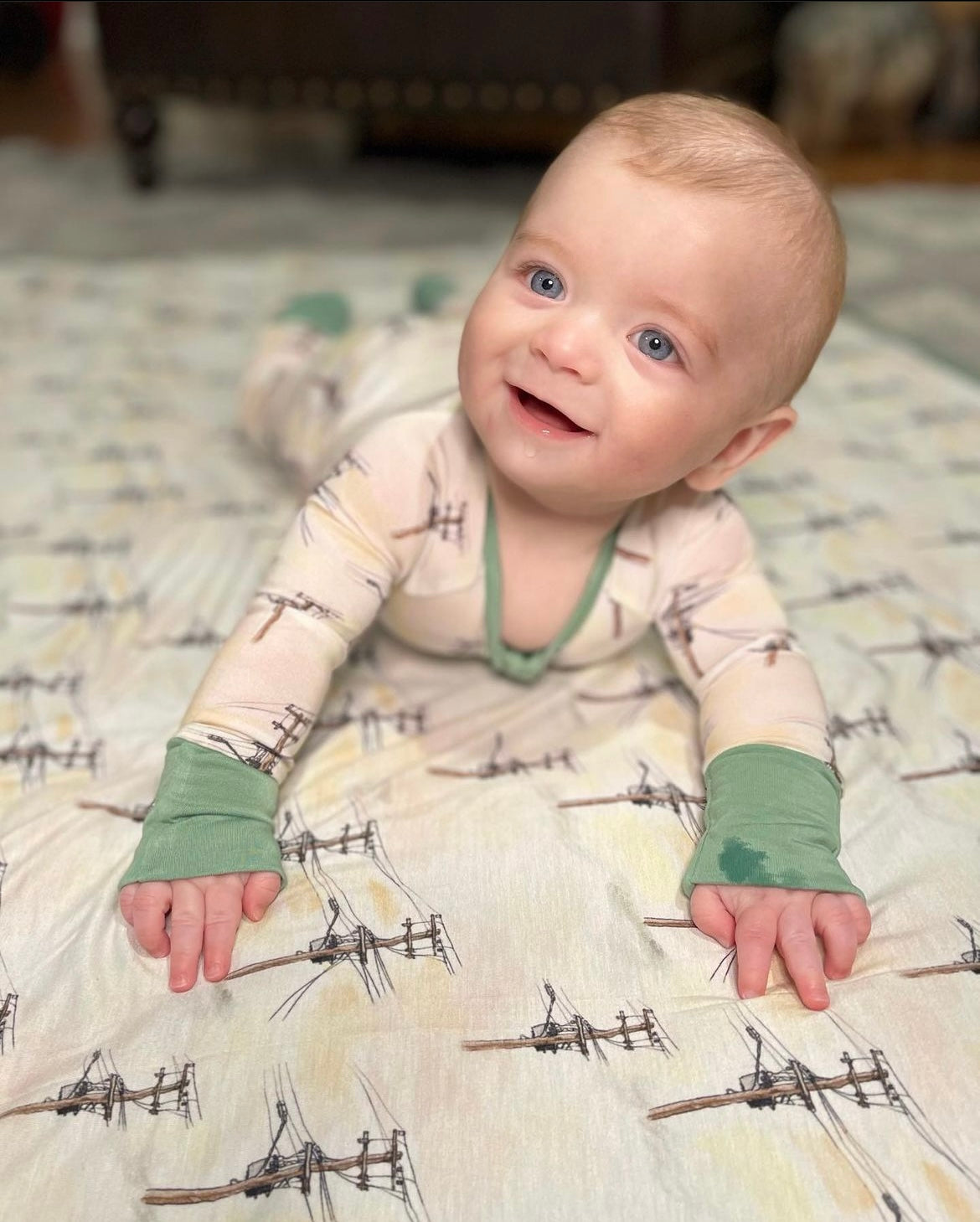 Powerline Bamboo Blanket