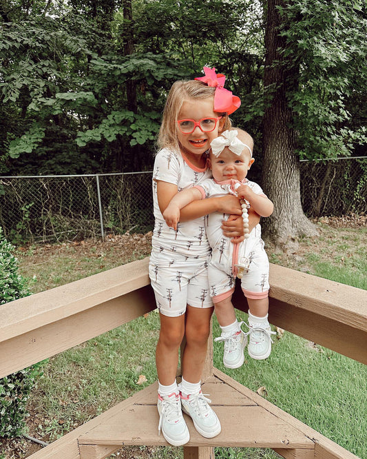 Pink Powerline Two-Piece Shorty